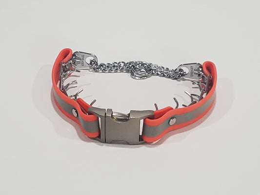 Hidden Prong Collar, The Original Reflective Quick Release Biothane Hidden Prong Collar