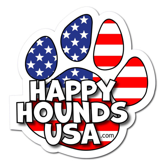Happy Hounds USA Paw Sticker