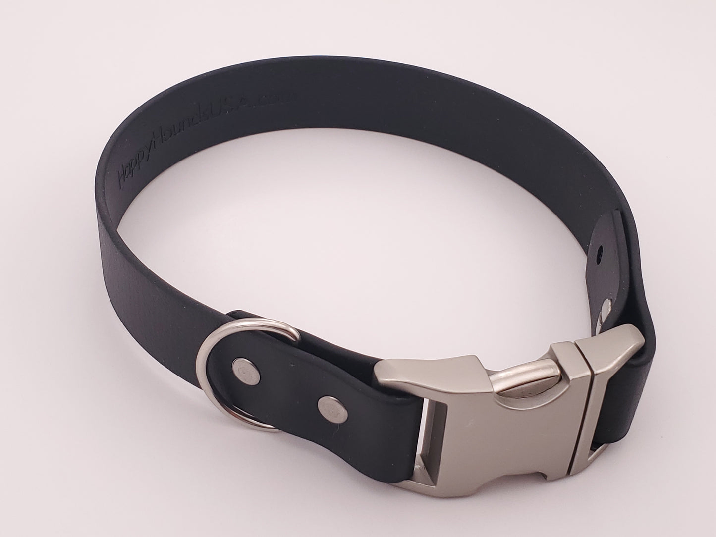 Black 1" Quick Release Buckle Collar