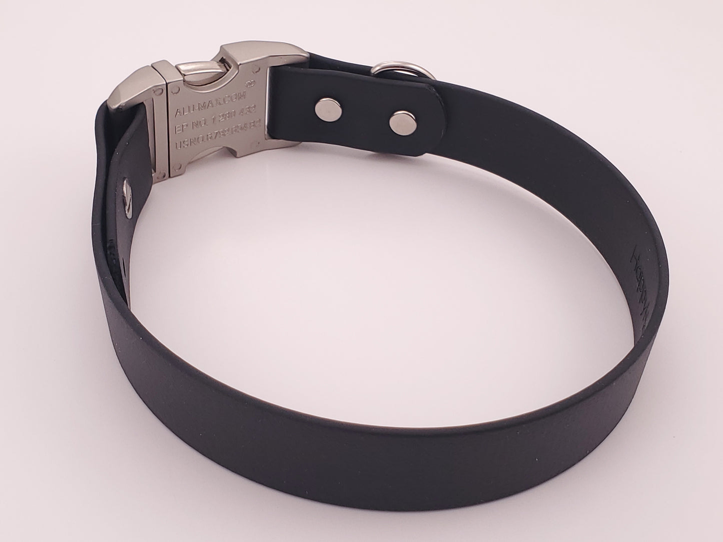 Black 1" Quick Release Buckle Collar