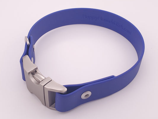 Blue 1" Quick Release Buckle Collar