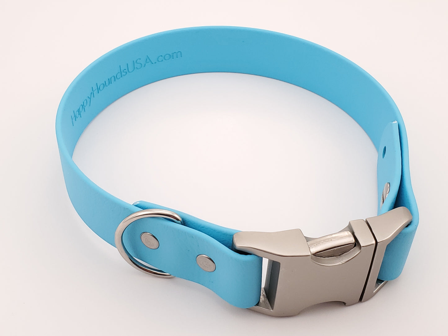 Light Blue 1" Quick Release Buckle Collar