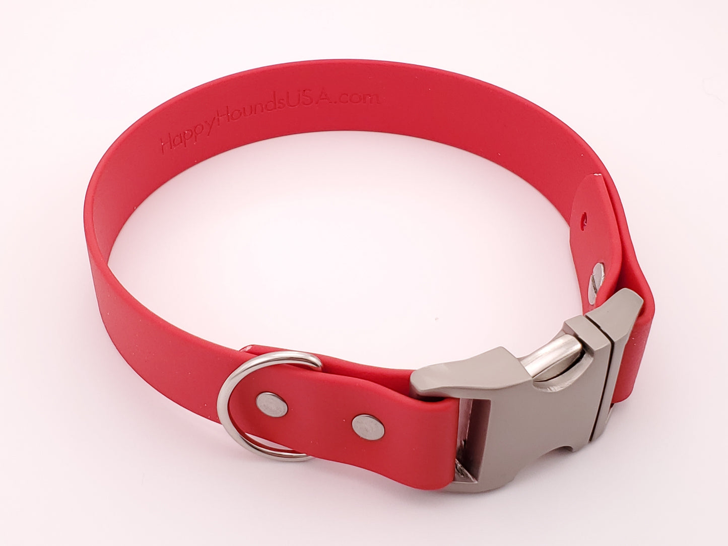 Red 1" Quick Release Buckle Collar