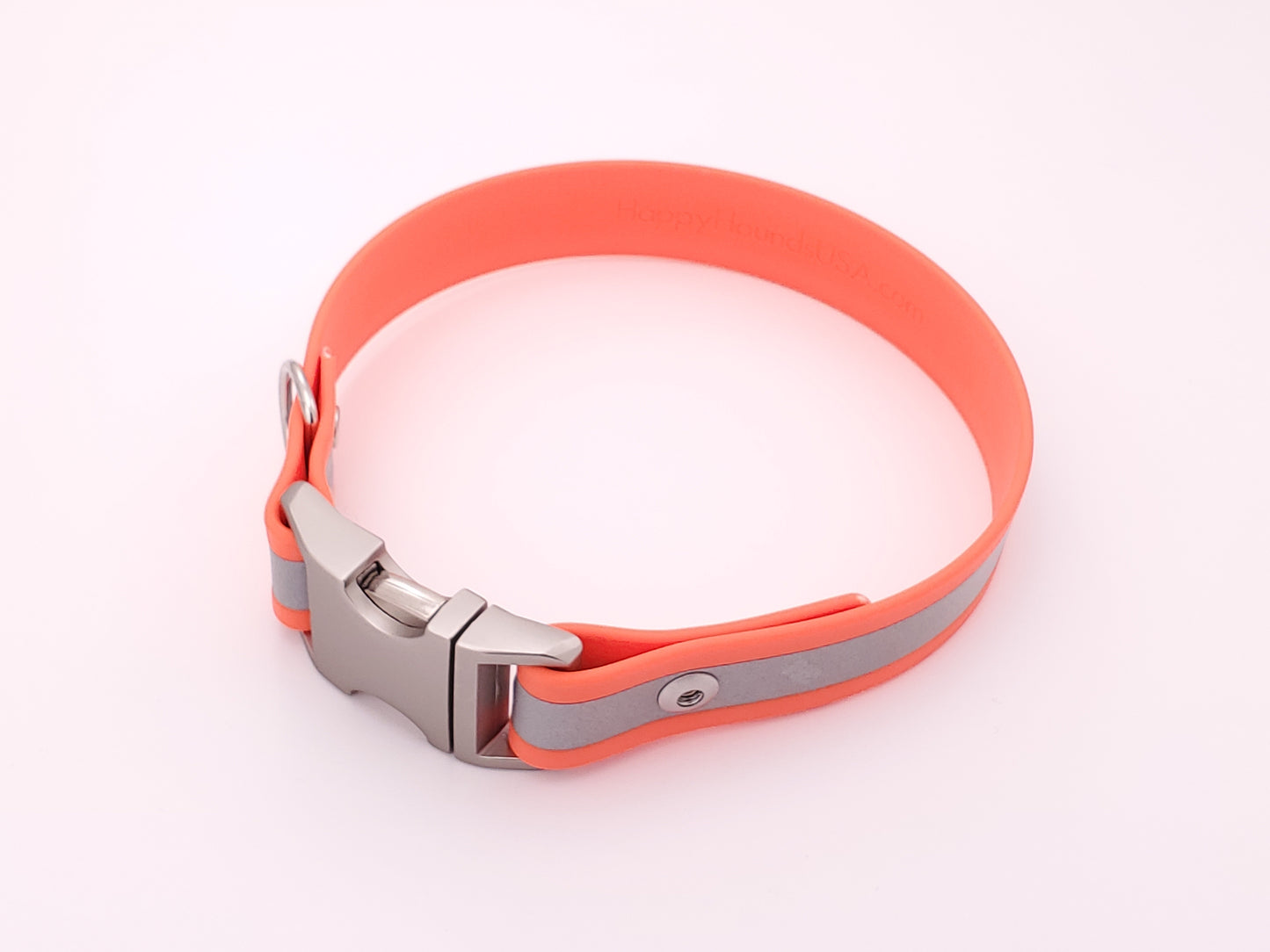 Orange Reflective 1" Quick Release Buckle Collar