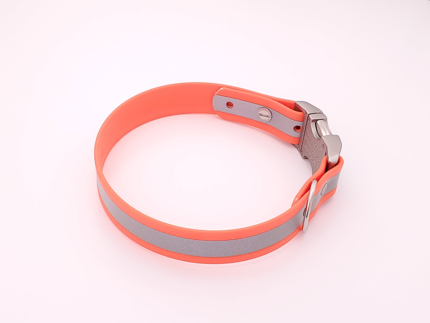 Orange Reflective 1" Quick Release Buckle Collar