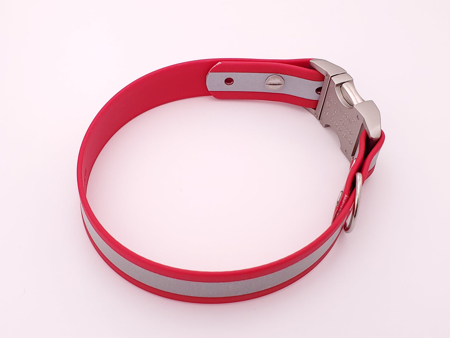 Red Reflective 1" Quick Release Buckle Collar