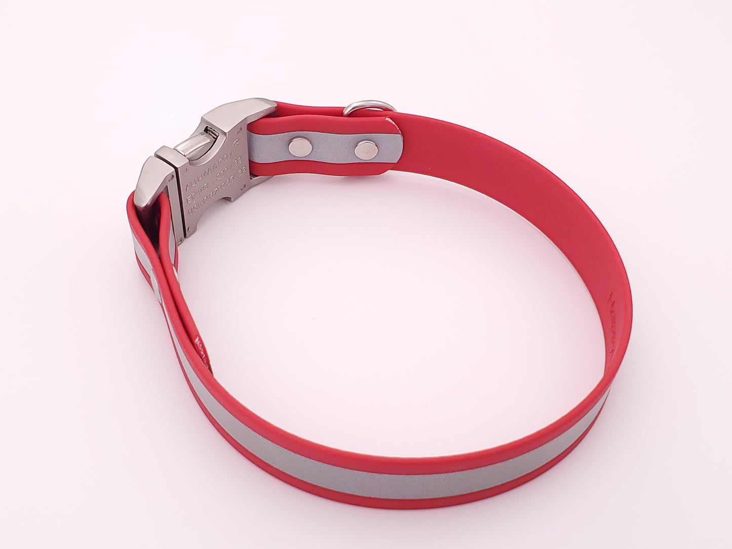 Red Reflective 1" Quick Release Buckle Collar