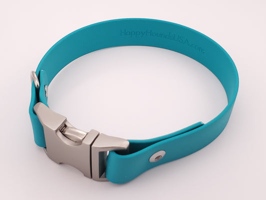 Teal 1" Quick Release Buckle Collar