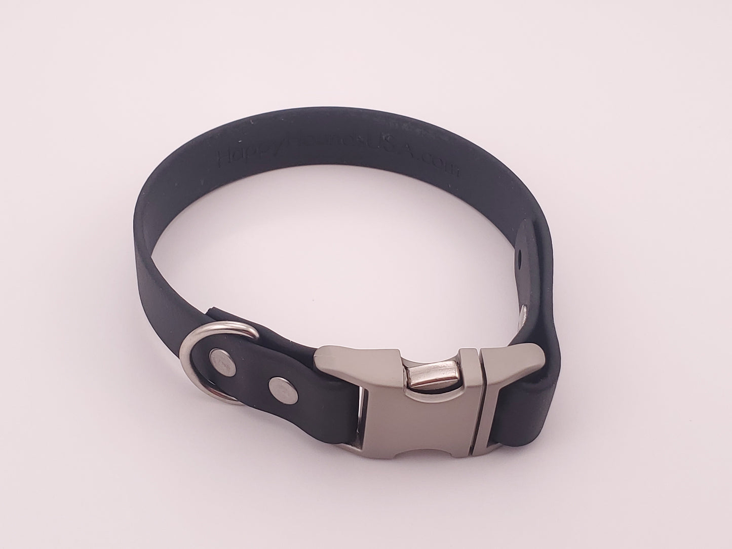 Black 3/4" Quick Release Buckle Collar