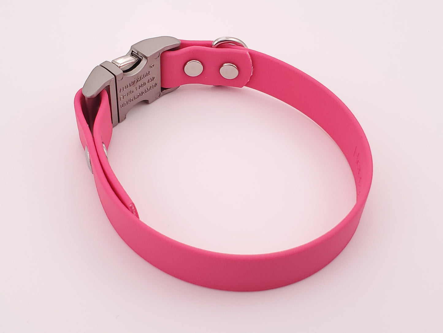 Pink 3/4" Quick Release Buckle Collar