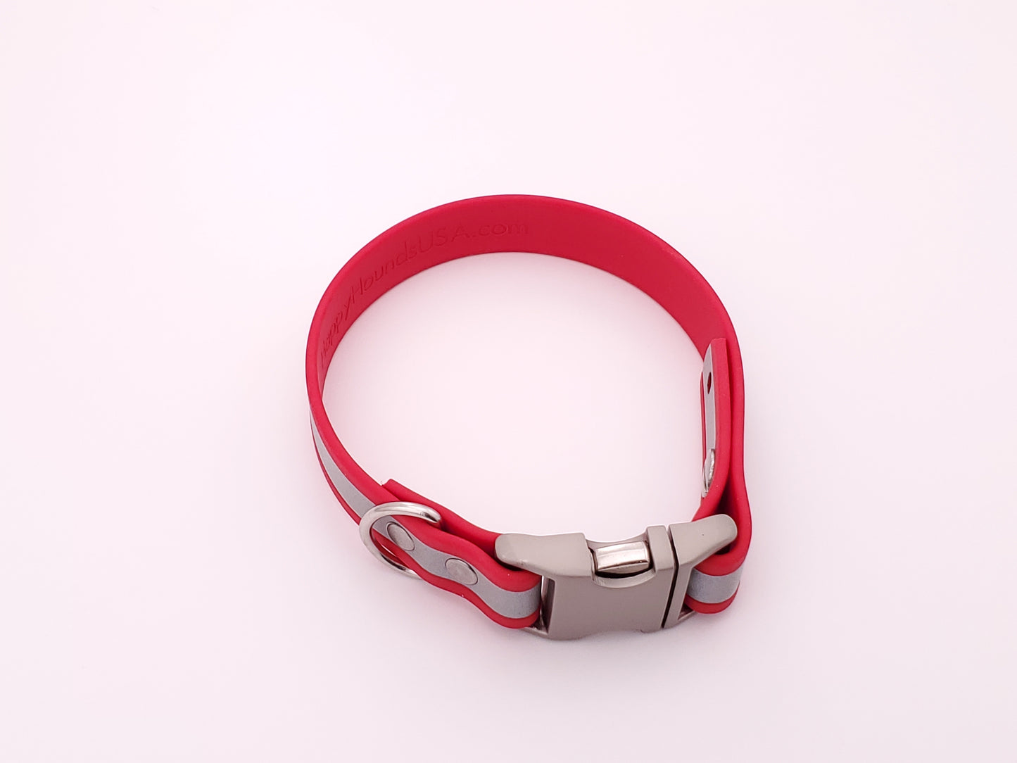 Red Reflective 3/4" Quick Release Buckle Collar