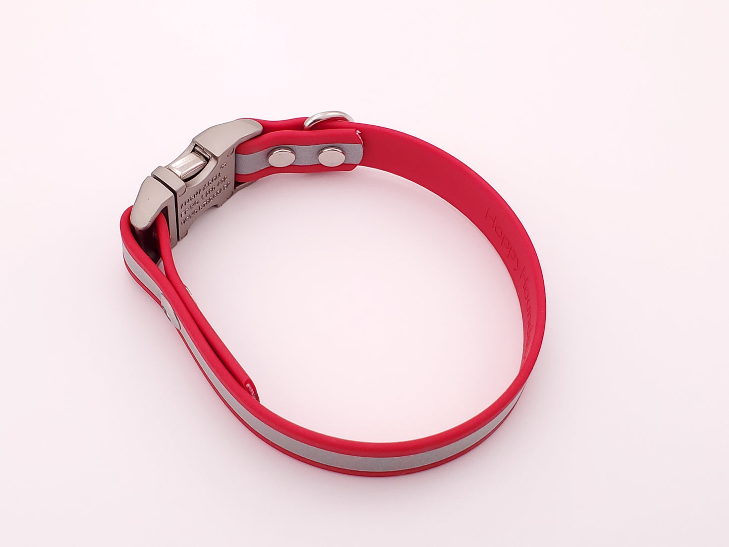 Red Reflective 3/4" Quick Release Buckle Collar