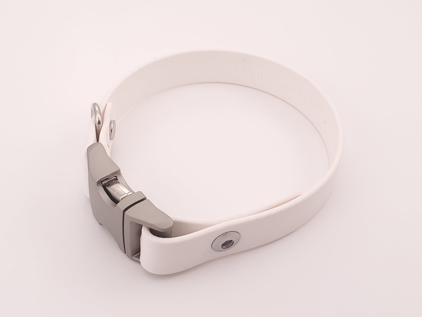 White 3/4" Quick Release Buckle Collar