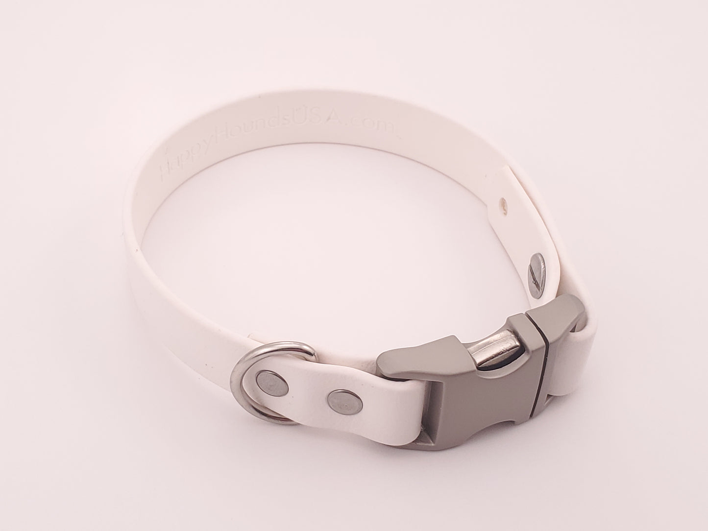 White 3/4" Quick Release Buckle Collar