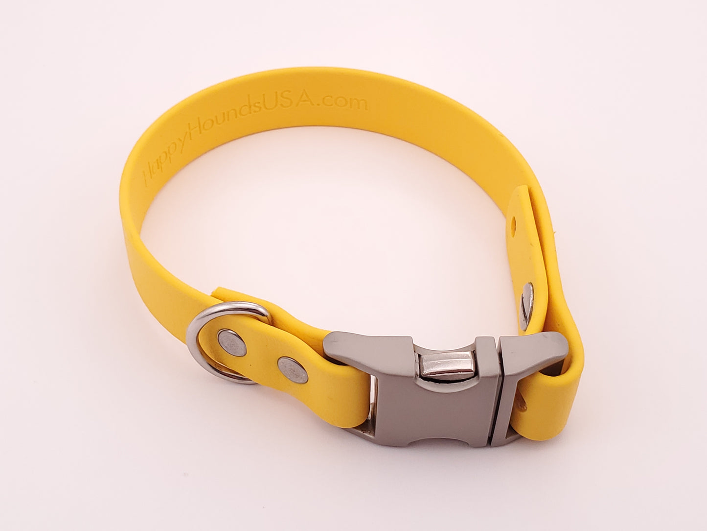 Yellow 3/4" Quick Release Buckle Collar