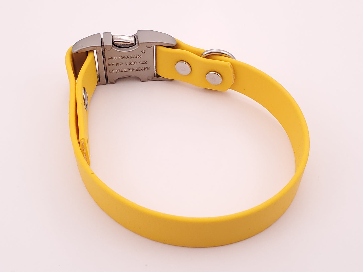 Yellow 3/4" Quick Release Buckle Collar