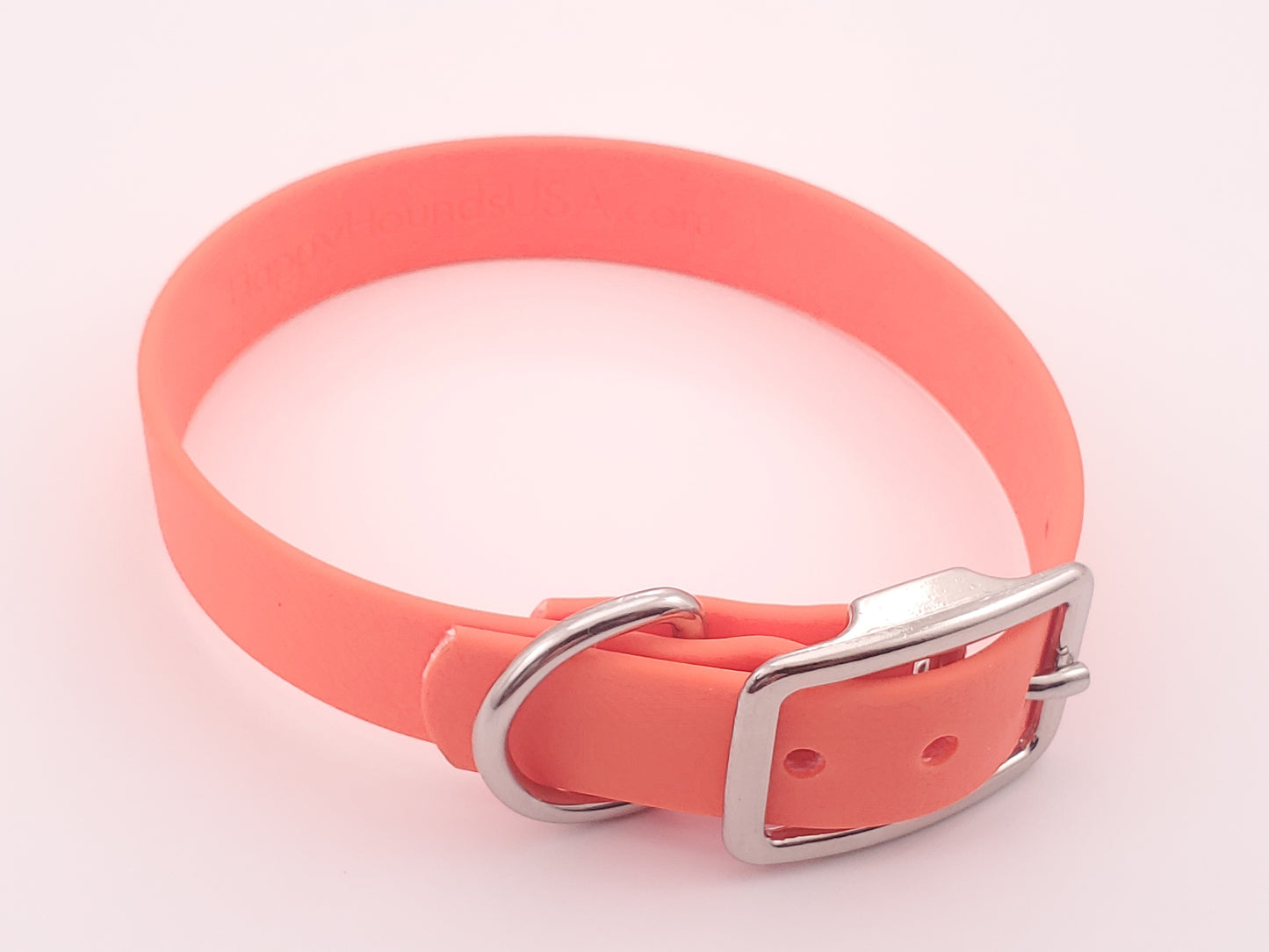 12.5" Orange Solid Buckle Collar