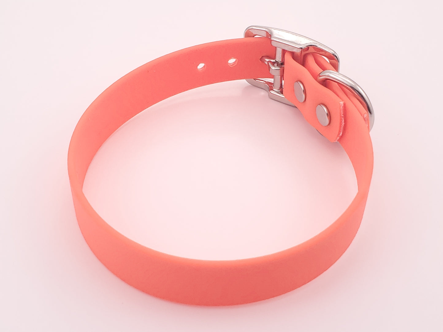 12.5" Orange Solid Buckle Collar