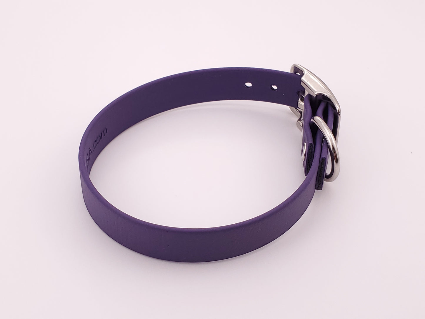 Purple 3/4" Solid Buckle Collar